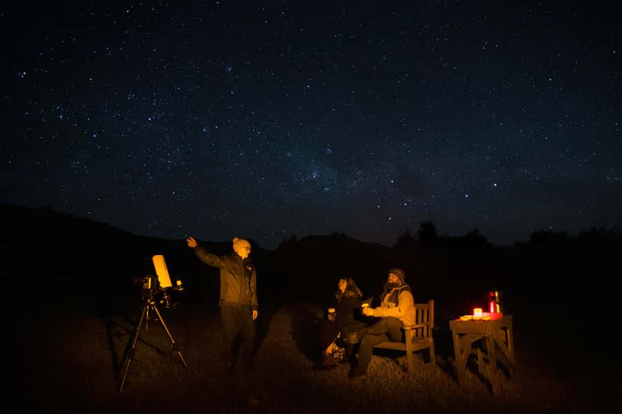 Akaroa: Stargazing Tour with 2 Telescopes & Souvenir Photos - The ZWO Seestar S50 and live nebula images