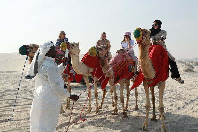 Doha Night Desert Safari Stargazing Dune Drive Camel Ride - Camel riding adds a slower desert moment