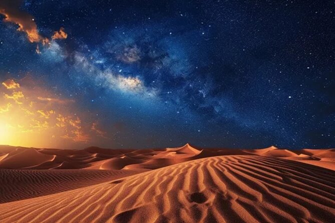 Doha Night Desert Safari, Stargazing, Photography، Relaxation - Sandboarding down the dunes