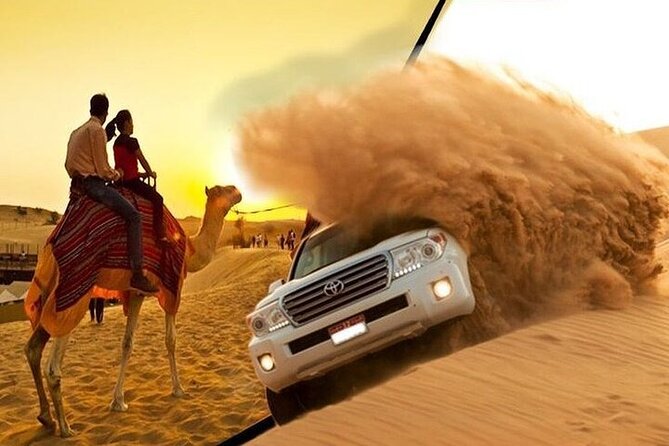 Dubai Red Dunes Desert Safari, Camels, Stargazing & 5<em> BBQ – Key points to know before booking’ /></p>
<ul>
<li><strong>Red-dune driving at Lahbab:</strong> The main thrill is a 4×4 ride over the tall red dunes, not simply a drive across flat sand.</li>
<li><strong>A full evening program:</strong> Sandboarding, camel riding, henna, shisha, costumes, dinner, and stage shows are bundled together.</li>
<li><strong>Guides matter here:</strong> Salman Naeed, Suni, Imran, and Faizan receive praise for friendly service, safe-feeling driving, and Dubai information.</li>
<li><strong>Dinner covers different diets:</strong> The BBQ buffet includes vegetarian food, plus unlimited water and soft drinks.</li>
<li><strong>A shared-camp atmosphere:</strong> The advertised maximum of 99 people means the camp may be lively rather than quiet.</li>
<li><strong>Quad bikes are extra:</strong> Bring money only if you want that add-on, since it is not part of the $79 price.</li>
</ul>
<h2>Red dunes at Lahbab are the main event</h2>
<p> BBQ – Red dunes at Lahbab are the main event’ /></p>
<p><p>The outing begins with pickup in Dubai and a drive toward the desert. The exact pickup time is not provided, so check the confirmation carefully before the day of the tour. The entire experience lasts about five to six hours, with roughly four hours assigned to the main safari program and about one hour at Lahbab for red-dune driving.</p>
</p>
<p><p>Lahbab is the reason to choose this outing over a basic desert camp transfer. Its red sand gives the dunes a stronger color and clearer shape, making the setting more striking for photographs. You are not just being taken to a camp for dinner. You get a proper 4×4 ride over the dunes first.</p>
</p>
<p><p>That ride is the high-energy part of the day. A powerful 4×4 climbs and drops across the sand while the driver handles the vehicle over uneven slopes. Salman Naeed is praised for making the drive exciting while also explaining what you are seeing. Suni is also singled out for friendly service and skilled sand driving.</p>
</p>
<p><p>I would treat the dune ride as an active experience, not a quiet sightseeing drive. If you are prone to motion sickness, the sharp turns and steep dune movements may be a concern. The supplied details do not state whether a gentler version is available, so ask the operator before departure if that matters to you.</p>
</p>
<p><p>The route is also shared with the wider desert-safari trade. The maximum group size is 99, although the 4×4 portion will naturally be split among vehicles. That means you may have a smaller vehicle group but a larger camp setting later in the evening.</p>
</p>
<div class="twil" style="margin: 20px 0; padding: 15px 0;"><p>More Desert Stargazing Safaris in Dubai:</p><ul style="margin: 10px 0; padding-left: 0; list-style: none;"><li style="margin: 0 0 12px 0; padding: 0 0 12px 0; border-bottom: 1px solid #E4E6F2; line-height: 1.4;"><a href="https://stargazingexplorer.com/dubai-red-dunes-atv-camels-stargazing-5-bbq-al-khayma-camp/">Dubai Red Dunes ATV, Camels, Stargazing & 5* BBQ Al Khayma Camp</a><br><span style="font-size: 0.82em; color: #555;"><span style="color: #3B4FA0;">★</span> 5.0 &nbsp;&middot;&nbsp; 21,620 reviews</span></li><li style="margin: 0 0 12px 0; padding: 0 0 12px 0; border-bottom: 1px solid #E4E6F2; line-height: 1.4;"><a href="https://stargazingexplorer.com/dubai-sunset-camel-trek-al-khayma-camp-stargazing-bbq/">Dubai: Sunset Camel Trek, Al Khayma Camp, Stargazing & BBQ</a><br><span style="font-size: 0.82em; color: #555;"><span style="color: #3B4FA0;">★</span> 4.8 &nbsp;&middot;&nbsp; 2,588 reviews</span></li><li style="margin: 0; padding: 0; border-bottom: none; line-height: 1.4;"><a href="https://stargazingexplorer.com/dubai-overnight-safari-dinner-stargazing-al-khayma-camp/">Dubai: Overnight Safari, Dinner, Stargazing & Al Khayma Camp</a><br><span style="font-size: 0.82em; color: #555;"><span style="color: #3B4FA0;">★</span> 4.8 &nbsp;&middot;&nbsp; 2,562 reviews</span></li></ul></div><h2>Sandboarding gives you a second way to use the dunes</h2>
<p><img width="669" height="446" decoding="async" src=