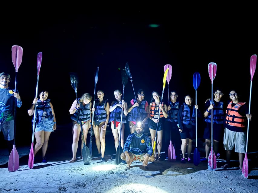 Holbox: Bioluminescence by Kayak and Stargazing. - Swimming with the plankton