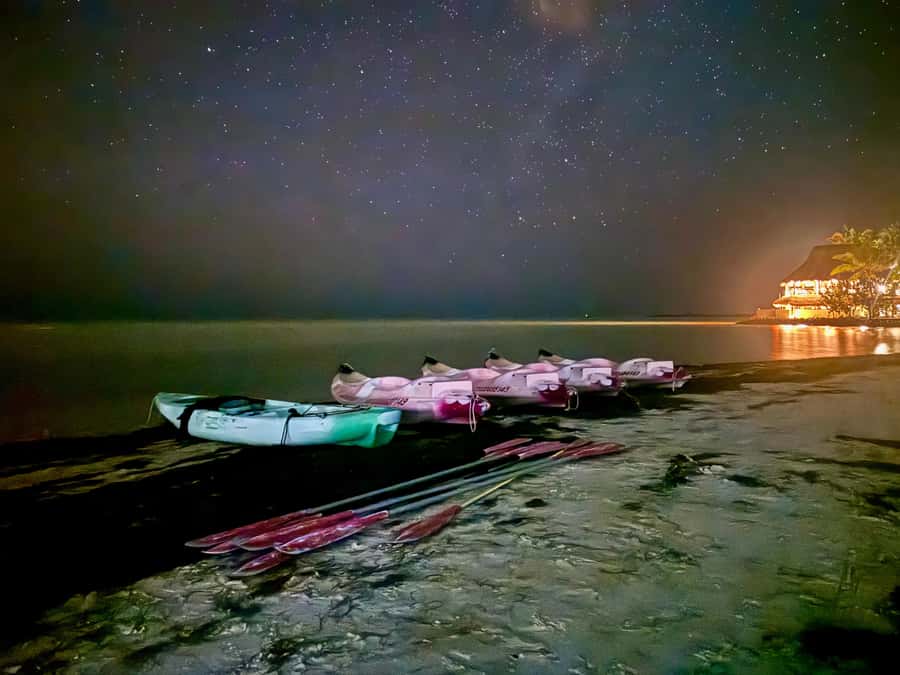 Holbox: Bioluminescence by Kayak and Stargazing. - Stargazing when the clouds cooperate