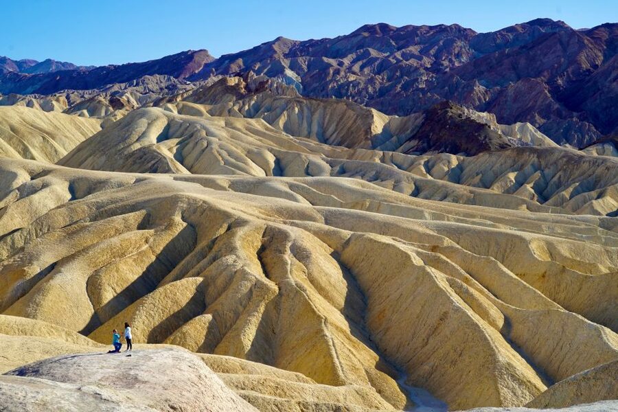 Las Vegas: Death Valley Day Trip with Stargazing - Zabriskie Point brings the golden badlands close
