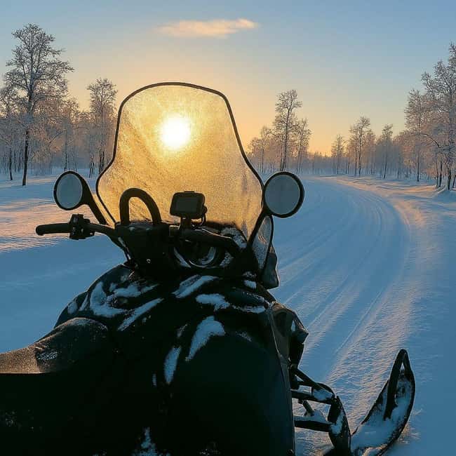 Levi: Twilight Snowmobile Safari & Stargazing Experience - The shared ride and the secret stop