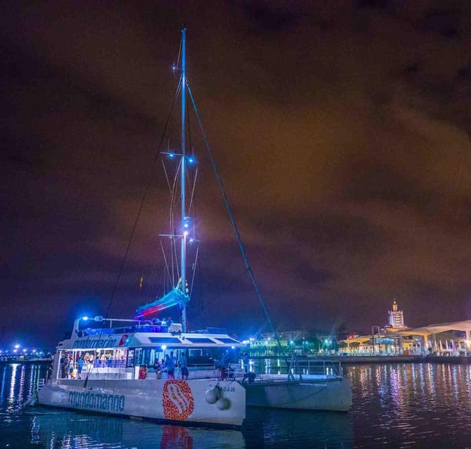 Malaga: A Sea of Stars Nighttime Stargazing Catamaran Tour - Cava, music, and the onboard bar