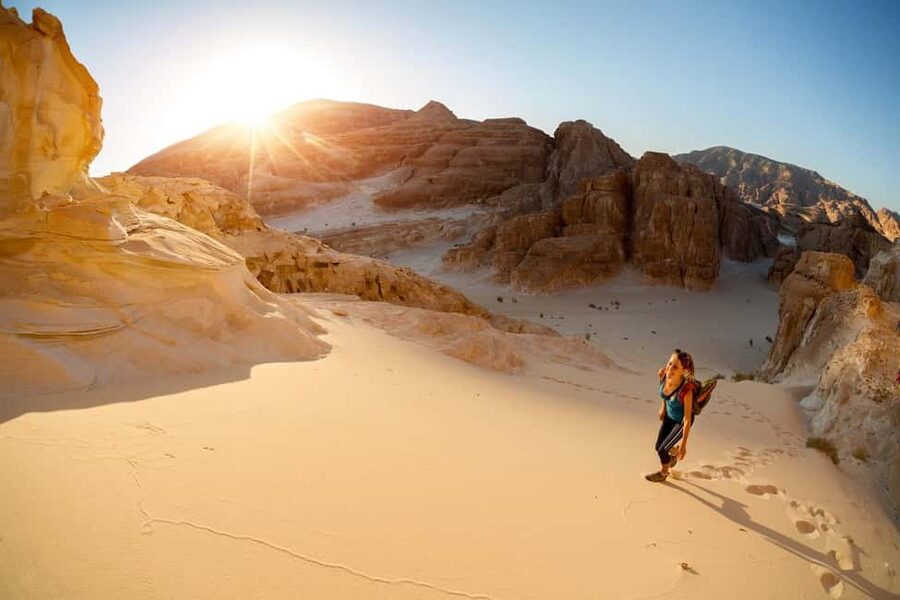 Marsa Alam Bedouin Nights: Jeep Safari, Dinner & Stargazing - Sunset, food, and an evening by the fire