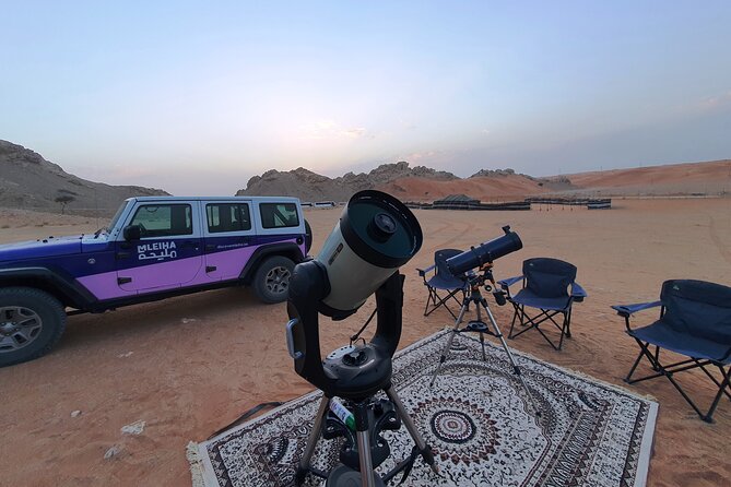 Mleiha Dubai Desert Overnight Camping Stargazing with BBQ Dinner - Guided stargazing with Prabhu