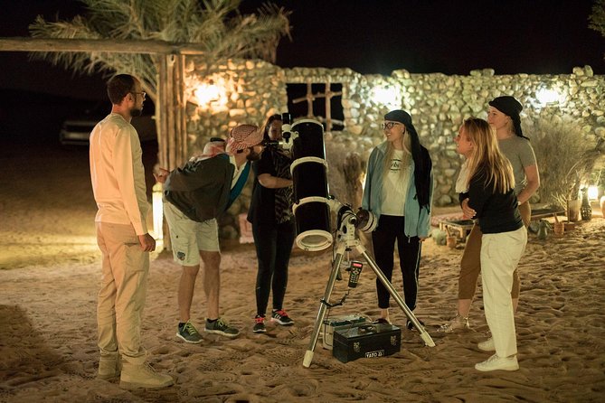 Private Night Vintage Land Rover Desert Safari & Stargazing - Stargazing with an astronomer and a telescope