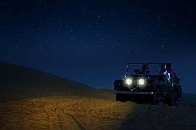 Private Night Vintage Land Rover Desert Safari & Stargazing - Timing, comfort, and the private format