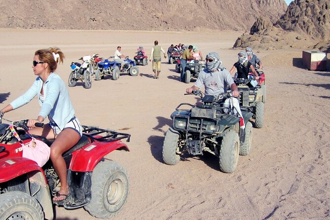 Quad biking, camel riding and stargazing in Sharm el Sheikh 5x1 - The hotel pickup and desert transfer