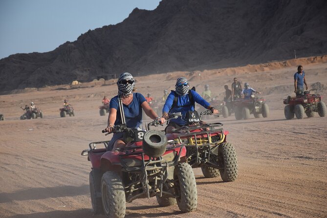 Safari Quad Bike Adventure, Camel, Show, Dinner & Stargazing - Quad bikes across the Sinai sand
