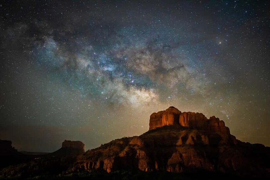 Sedona Night Hike and Stargazing Tour - Sunset on the red rocks