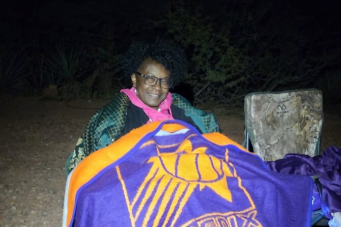 The Night Sky Star Story, Galaxy, and Sedona Story Tour - Cold chairs, blankets, and a Sedona night